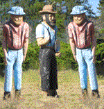 Old loggers near Country Star RV Park